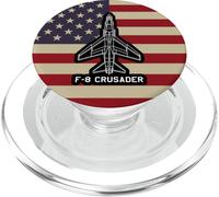 F-8 Crusader Jet Fighter Plane Classico aereo da guerra USA PopSockets PopGrip per MagSafe