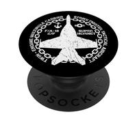 F/A-18E F/A-18F Super Hornet Naval Strike Fighter Aerei PopSockets PopGrip Adesivo