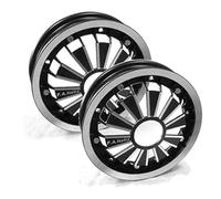 F.A. ITALIA Coppia Cerchi RACING Nero 2.10-10" Per Tutte VESPA 50 - 125 - 150