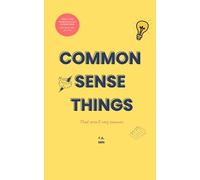 F.A. Min Common Sense Things (Tascabile)