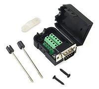 F-ber Connettore maschio/femmina DB9 9 pin Plug Pin D-SUB Terminal Board copertura di plastica senza saldatura a vite Terminal connettore modulo di segnale Male-Screw
