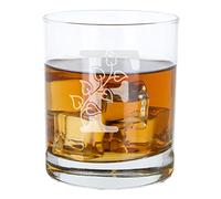 F - Bicchiere da whisky inciso, con monogramma, con nome inciso, idea regalo di compleanno per lei o lui, idea regalo per lei o lui, personalizzabile con iniziale incisa