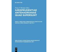 F. Bremer Iurisprudentiae Antehadrianae, vol. II.1 (Copertina rigida)