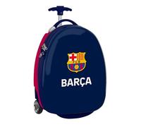 F.C. Barcellona 1ª attrezzatura 25/26 - Trolley da cabina 16 pollici, valigia con ruote, lucchetto di sicurezza, valigia leggera, 28 x 23 x 43 cm, blu/granata, M, Casual