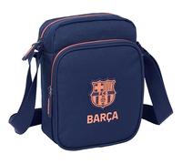 F.C.BARCELLONA 2ª attrezzatura - Tracolla con tasca esterna, valigetta portaoggetti, comoda e versatile, qualità e resistenza, 16 x 6 x 22 cm