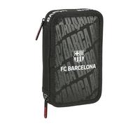 F. C. Barcellona - Astuccio per scuola per bambini, con 29 oggetti inclusi, ideale per bambini dai 5 ai 14 anni, comodo e versatile, qualità e resistenza, 12,5 x 4 x 19,5 cm