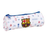 F.C. Barcellona Prescolastico - Astuccio rotondo per scuola, ideale per bambini dai 5 ai 14 anni, comodo e versatile, qualità e resistenza, 20 x 7 cm