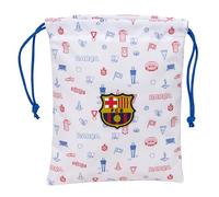 F.C. Barcellona Prescolastico - Sacchetto per spuntino da pranzo Bag, Portatodo, qualità e massima resistenza, porta cibo, ricreazione, 20 x 25 cm