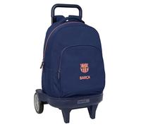 F.C.BARCELONA 2° Attrezzatura - Zaino Grande con Ruote, Evoluzione Compatta, Rimovibile, Ideale per Bambini di Diverse Età, Comodo e Versatile, Qualità e Resistenza, 33 x 22 x 45 cm