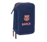 F.C.BARCELONA 2nd EQUIPMENT - School Pencil Case with 37 Tools Included, Childre