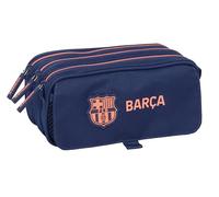 F.C.BARCELONA Astuccio Tripla grande per bambini in età scolare, comodo e versatile, qualità e resistenza, 21,5 x 8 x 10 cm
