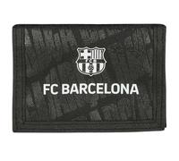 F. C. BARCELONA - Portafoglio con testiera, comodo, versatile, qualità e resistenza, 12,5 x 9,5 cm