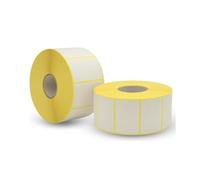 F.C. Distribution 5 Rotolo Etichette Adesive Termiche 60 x 65 mm 500 Etichette Anima 25 mm Per Etichettatrici e Stampanti Termiche 2500 pezzi in totale