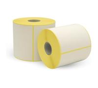F.C. Distribution 7 rotoli da 500 etichette termiche misura 100 x 100 foro 40 mm 3500 pezzi in totale