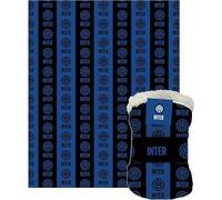 F.C.Inter, Coperta Plaid Sherpa Agnellato, 130x160