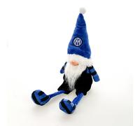 F.C. Inter Gnomo natalizio arredo altezza 41 cm nero azzurro prodotto ufficiale