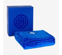 F.C. INTER PLAID PILE LUXURY EFFETTO CASHMERE 130 X 160 - PRODOTTO UFFICIALE