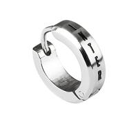 F.C. Internazionale Orecchino singolo lobo in acciaio 316L anallergico con scatola personalizzata