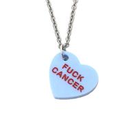 F Cancro Collana Acrilico Caramelle Cuore Ciondolo Regalo Per Seno Prostata UK
