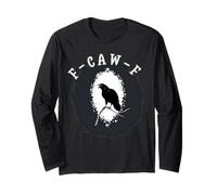 F-Caw-F Black Bird Black Crow Maglia a Manica