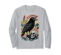 F-Caw-F Black Crow Pun Divertente Uccello Nero Che Dice Umorismo Meme Maglia a Manica