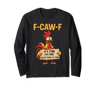 F-Caw-F Chicken FCAWF Va Bene Va Bene Tutto va Bene Maglia a Manica