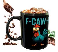 F-Caw-F Chicken Mug - Ff -Caw-FF Funny Chicken Mug With Sound, Funny Rooster Ceramic MugS Drinkware, Tea Cup For Tea Coffee Milk Juice Hot Cold Drinks Family Friends Coworkers ChickenS Lovers