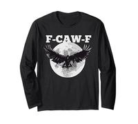 F-CAW-F Citazione Black Raven Meme Halloween Maglia a Manica