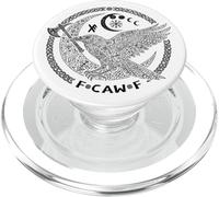 F CAW F Corvo Corvo Norreno Uccello vichingo divertente cattivo linguaggio PopSockets PopGrip per MagSafe