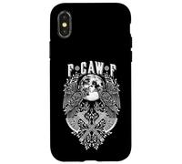 F CAW F Corvo Corvo Norreno Viking Bird FCAWF Bad Language Custodia per iPhone X/XS