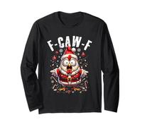 F-CAW-F - Divertente Babbo Natale con Pollo Maglia a Manica