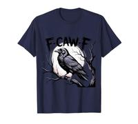 F-Caw-F Divertente Corvo Corvo Uccello Gioco di Parole Sarcastico Gotico Umorismo Maglietta
