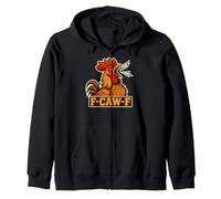 F-CAW-F Divertente Pollo FCAWF Sarcasmo ironia Umorismo F CAW F Felpa con Cappuccio