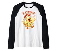 F-CAW-F Divertente Pollo FCAWF Sarcasmo ironia Umorismo F CAW F Maglia con Maniche Raglan