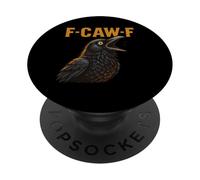 F-CAW-F divertente pollo FCAWF sarcasmo ironia umorismo F CAW F PopSockets PopGrip Adesivo