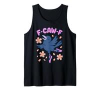 F Caw F Donna Corvo F-Caw-F Black Bird FcawF Raven Canotta