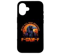 F-CAW-F Funny Inappropriate Adult Humor Rude Halloween Custodia per iPhone 16