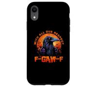 F-CAW-F Funny Inappropriate Adult Humor Rude Halloween Custodia per iPhone XR