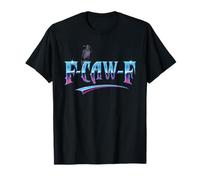 F-Caw-F Lettere semplici Moderne Black Crow Decorative F-Caw-F Maglietta
