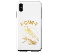 F-Caw-F - Maglietta a maniche corte con uccellino, design umoristico Custodia per iPhone XS Max