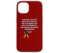 F-Caw-F non vuole essere dentro o fuori dal loop doppiaggio Crow Custodia per iPhone 13