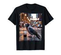 F-Caw-F Raven Bere caffè Freddo Maglietta