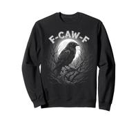 F-CAW-F Raven Moon Design per Gli Amanti degli Uccelli Notte Fuori Felpa