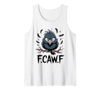 F-Caw-F Raven Moon Gothic Halloween, Corvo Nero Amante degli Uccelli Canotta