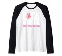 F-CK Consapevolezza del Cancro al Seno Maglia con Maniche Raglan