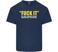 F#CK IT La Mia Ultima Idea Divertente Offensiva Uomo Cotone T-Shirt Tee Top