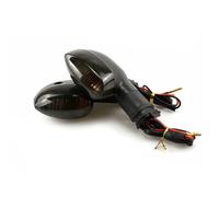 F Compatibile Con YAMAHA Per YZFR1 Per YZFR6 Per XJ6 Per FZ6 Per FZ8 Per MT07 Per MT09 Indicatore Luminoso Di Direzione Anteriore E Posteriore Universale Per Moto(Black)