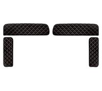F-CORE Coperture per cabine Camion Compatibile per Man TGX 01.07-12.17 Coperture per finestrini Laterali Nero/Rosso
