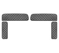F-CORE Coperture per cabine Camion Compatibile per Man TGX 01.07-12.17 Coperture per finestrini Laterali Grigio