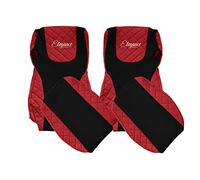 F-CORE Coprisedili camion compatibile per DAF CF 01.13-12.20 XF 106 01.14-09.21 ROSSO